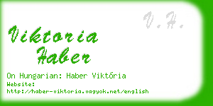 viktoria haber business card